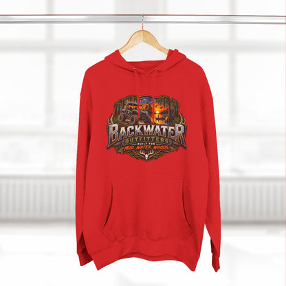 Backwater Outfitters Fishing Hoodie — "Master Baiter" Graphic Pullover