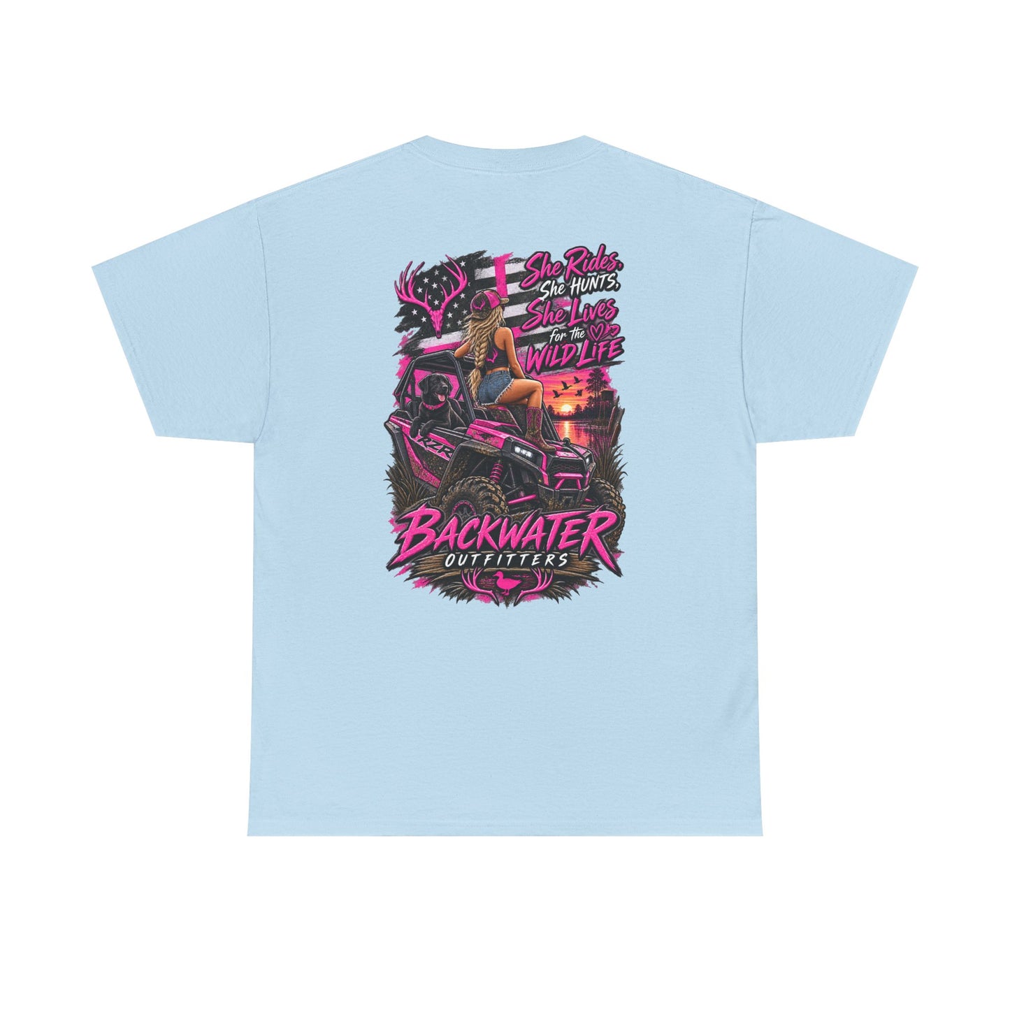Backwater Bayou Graphic Tee — "Backwater Buttwhips" Outdoor Fishing & Hunting Shirt