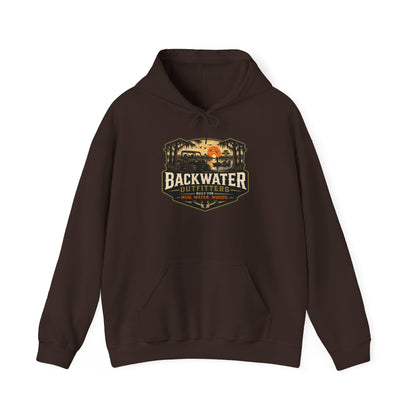 Backwater Outfitters Hoodie – "Can't Talk, I'm in a Stand Meeting" Hunting Hoodie