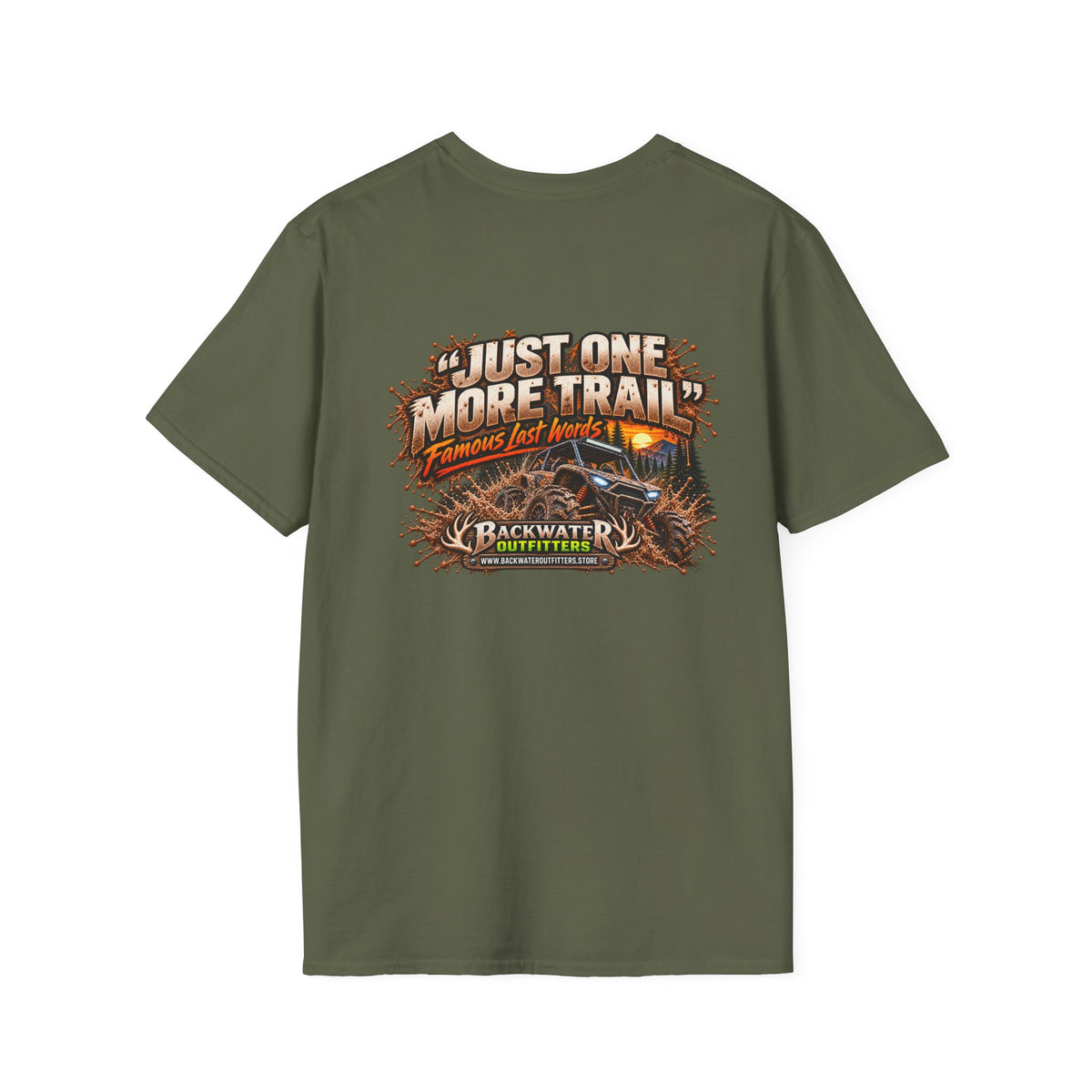 Buggy Backwater Outfitters Just One More Trail Trail T Shirt