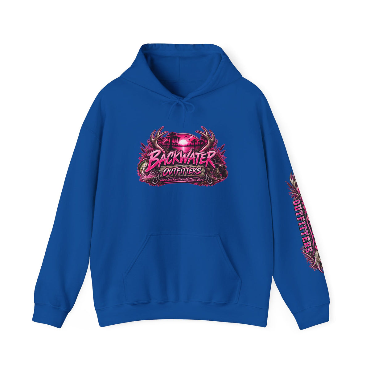 Girl Backwater Outfitters "Mud Looks Better Pink" Hoodie Printify