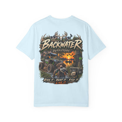 Backwater Outfitters Graphic T-Shirt — Ride It • Hunt It • Fish It