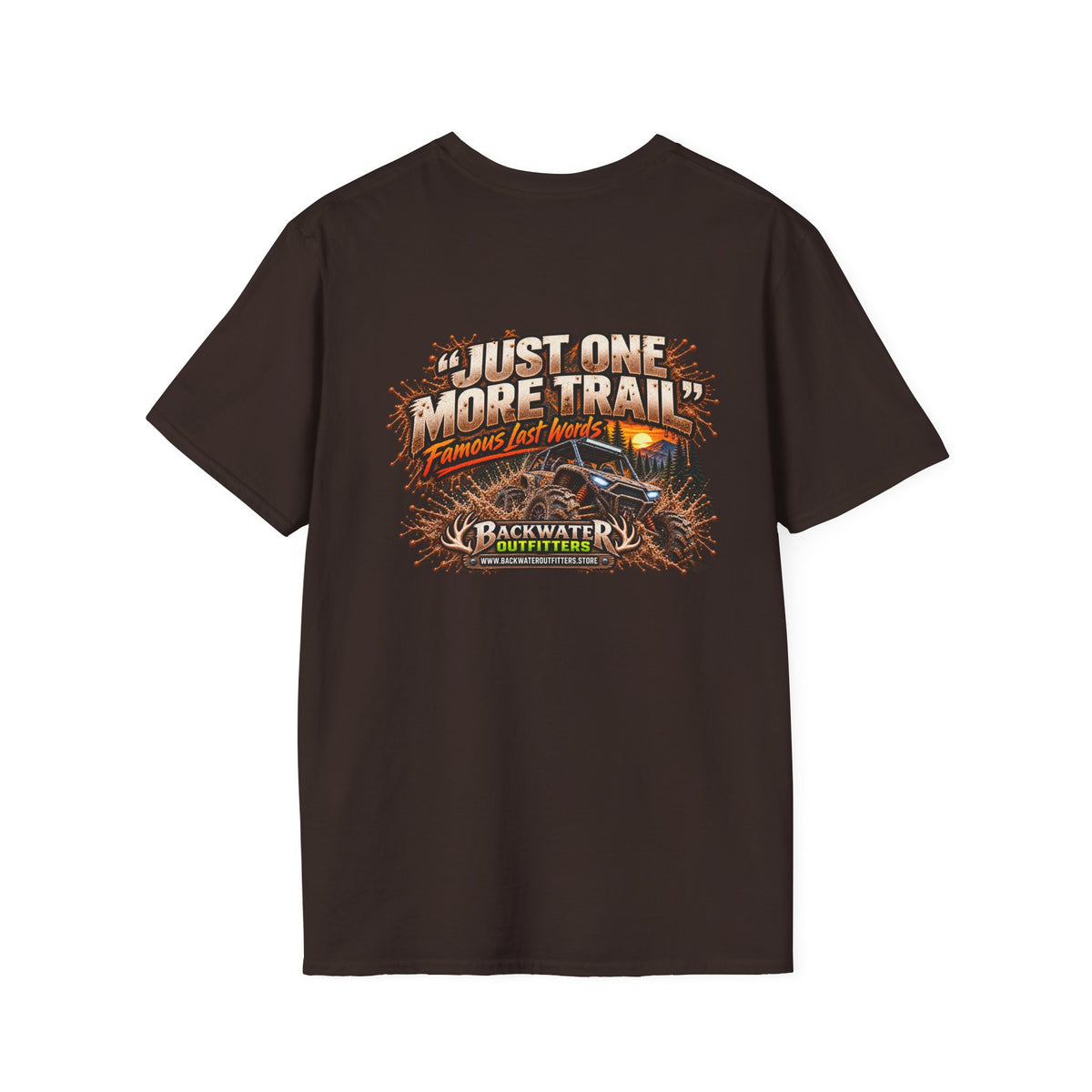 Buggy Backwater Outfitters Just One More Trail Trail T Shirt