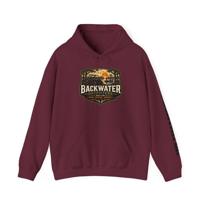 Backwater Outfitters Hoodie — Outdoor Off-Road Graphic Pullover