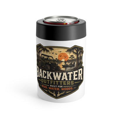 Backwater Outfitters Can Cooler — 'Built for Mud, Water, Woods' Insulated Beer Can Holder