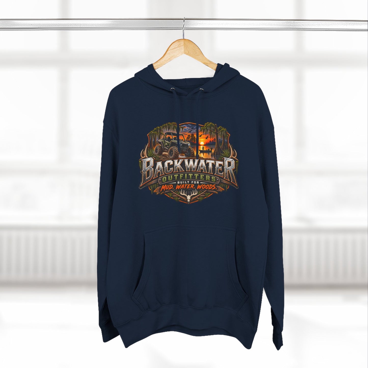 Backwater Outfitters "Weekend Forecast" Off-Road Hoodie — ATV Mud Riding Graphic Hoodie