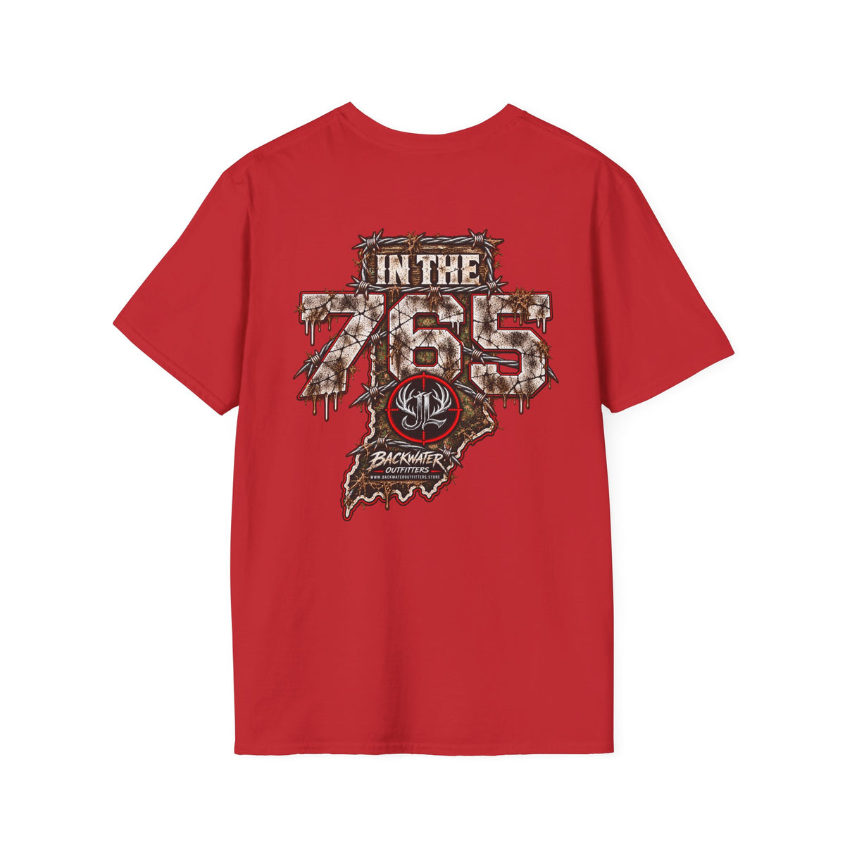 James Luker in the 765 t shirt by Backwater Graphic T-Shirt Printify