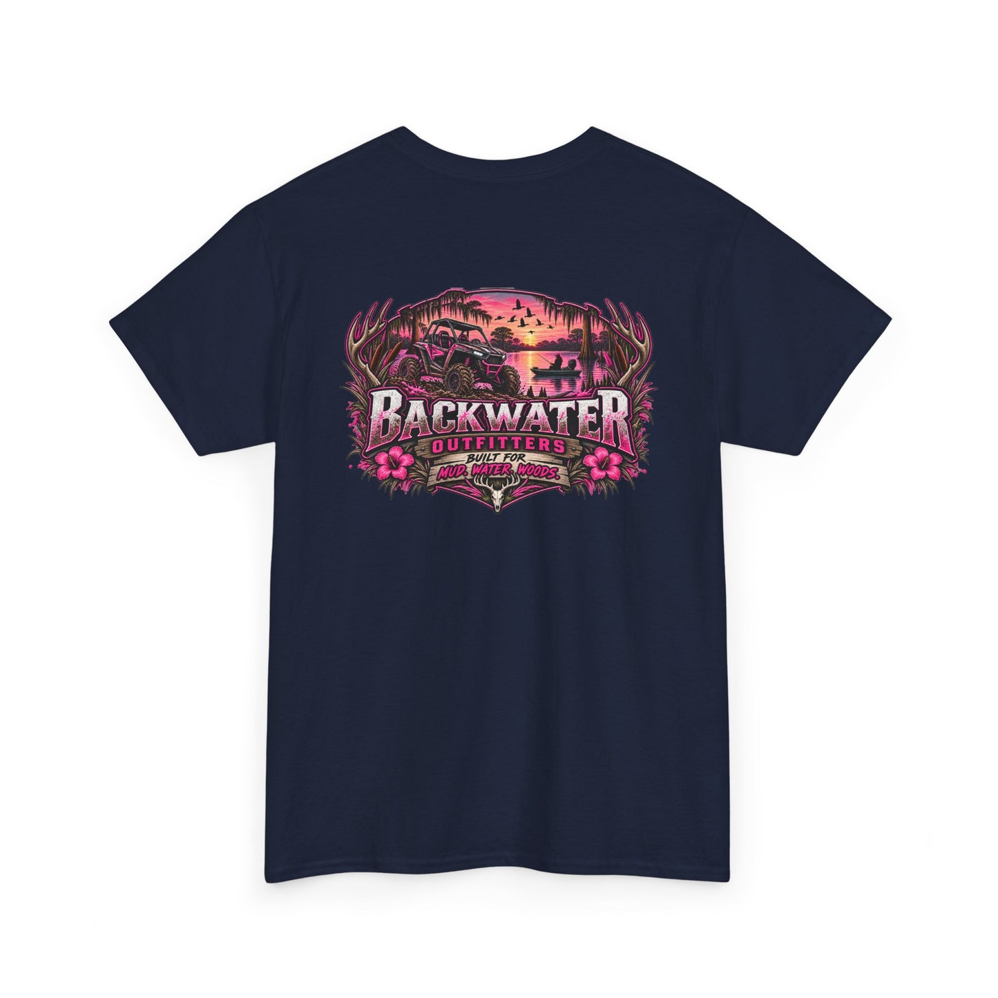 Backwater Sunset Tee — Coastal Fishing & Outdoors Graphic T-Shirt