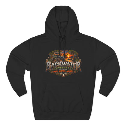 Backwater Outfitters Hoodie — Ride It, Hunt It, Fish It Graphic Pullover