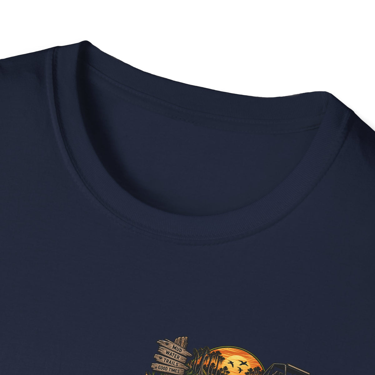 Simply Backwater Outfitters Fishing Tee – Sunset Swamp Outdoor Shirt Printify