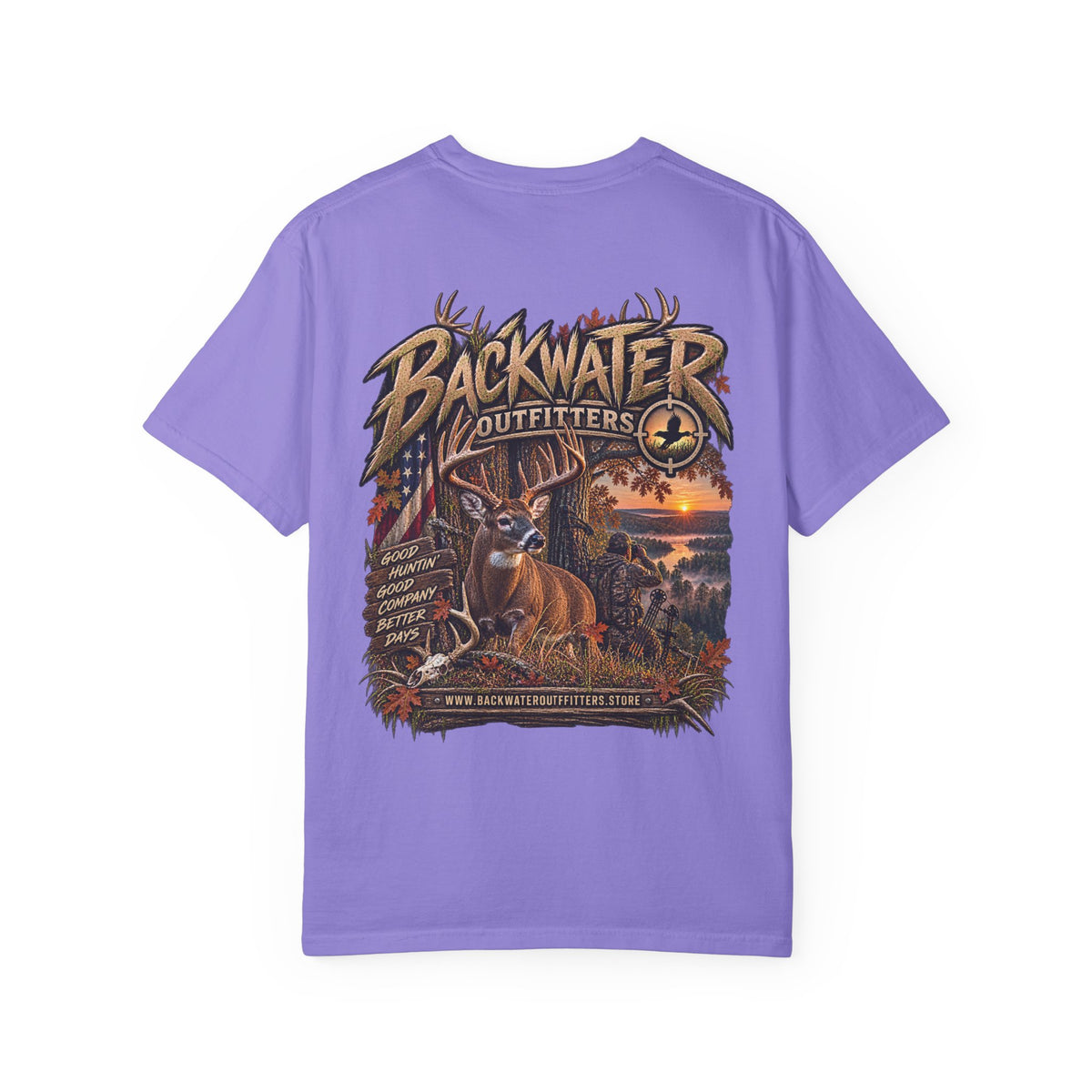 Backwater Outfitters Deer Graphic T-Shirt Printify