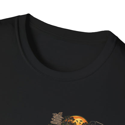 Simply Backwater Outfitters Fishing Tee – Sunset Swamp Outdoor Shirt Printify