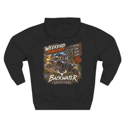 Backwater Outfitters "Weekend Forecast" Off-Road Hoodie — ATV Mud Riding Graphic Hoodie