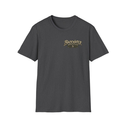 Backwater Outfitters T-Shirt – Sunset Marsh Fishing Tee Printify