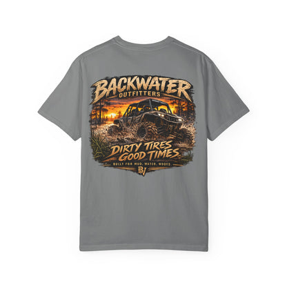 Backwater Outfitters 'Dirty Tires, Good Times' T-Shirt