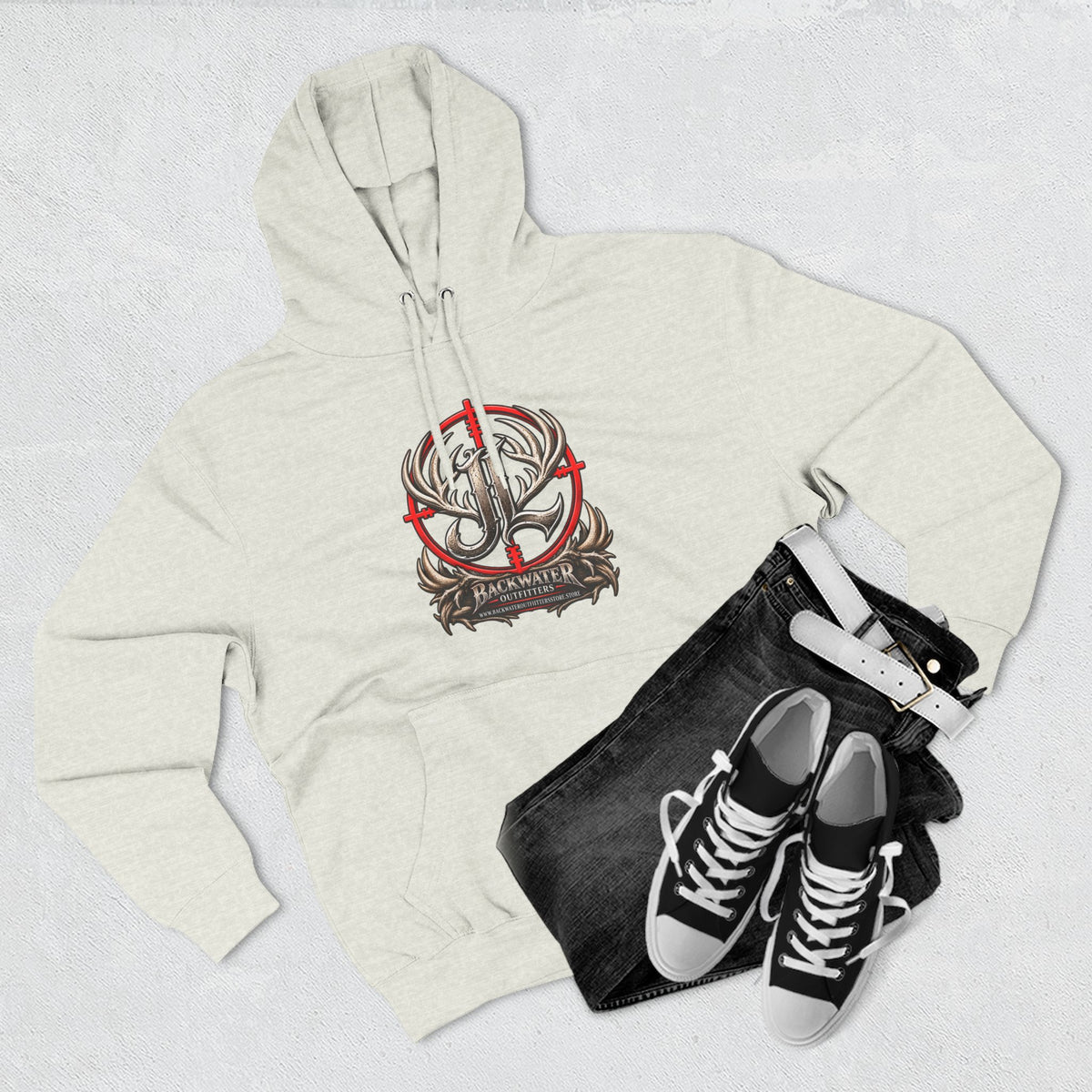 James Luker Indiana Creek Water Backwater Outfitters Hoodie Printify