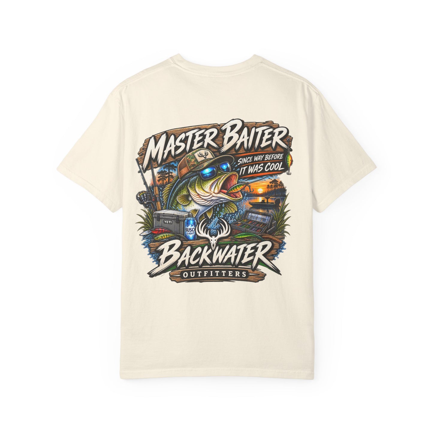 Master Baiter Backwater Outfitters Fishing T-Shirt