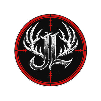 Gothic Antler Monogram Outdoor Sticker