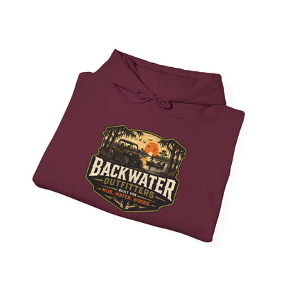 Backwater Outfitters Hoodie — Outdoor Off-Road Graphic Pullover