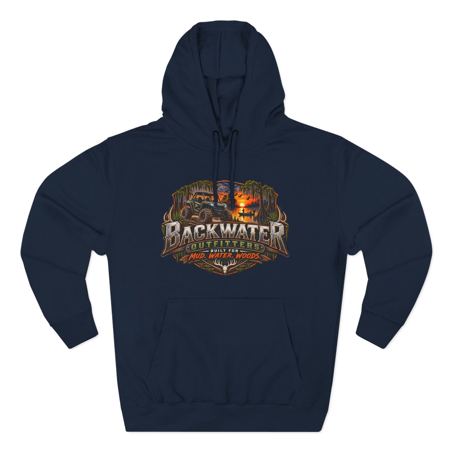 Backwater Outfitters Off-Road Hoodie – "Life's Better in the Backwoods" Graphic