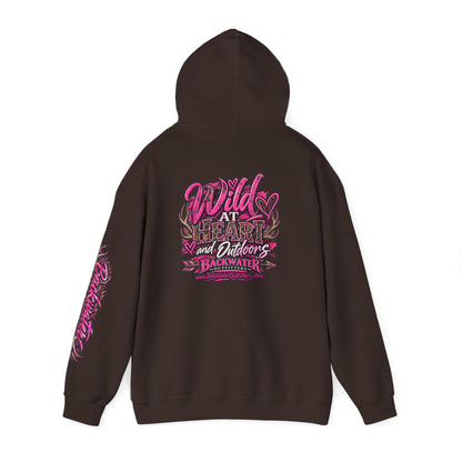 Backwater 'Wild At Heart' Hoodie – Outdoors Adventure Pullover Printify