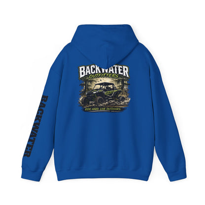 Backwater Outfitters Hoodie — Outdoor Off-Road Graphic Pullover