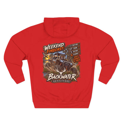 Backwater Outfitters "Weekend Forecast" Off-Road Hoodie — ATV Mud Riding Graphic Hoodie