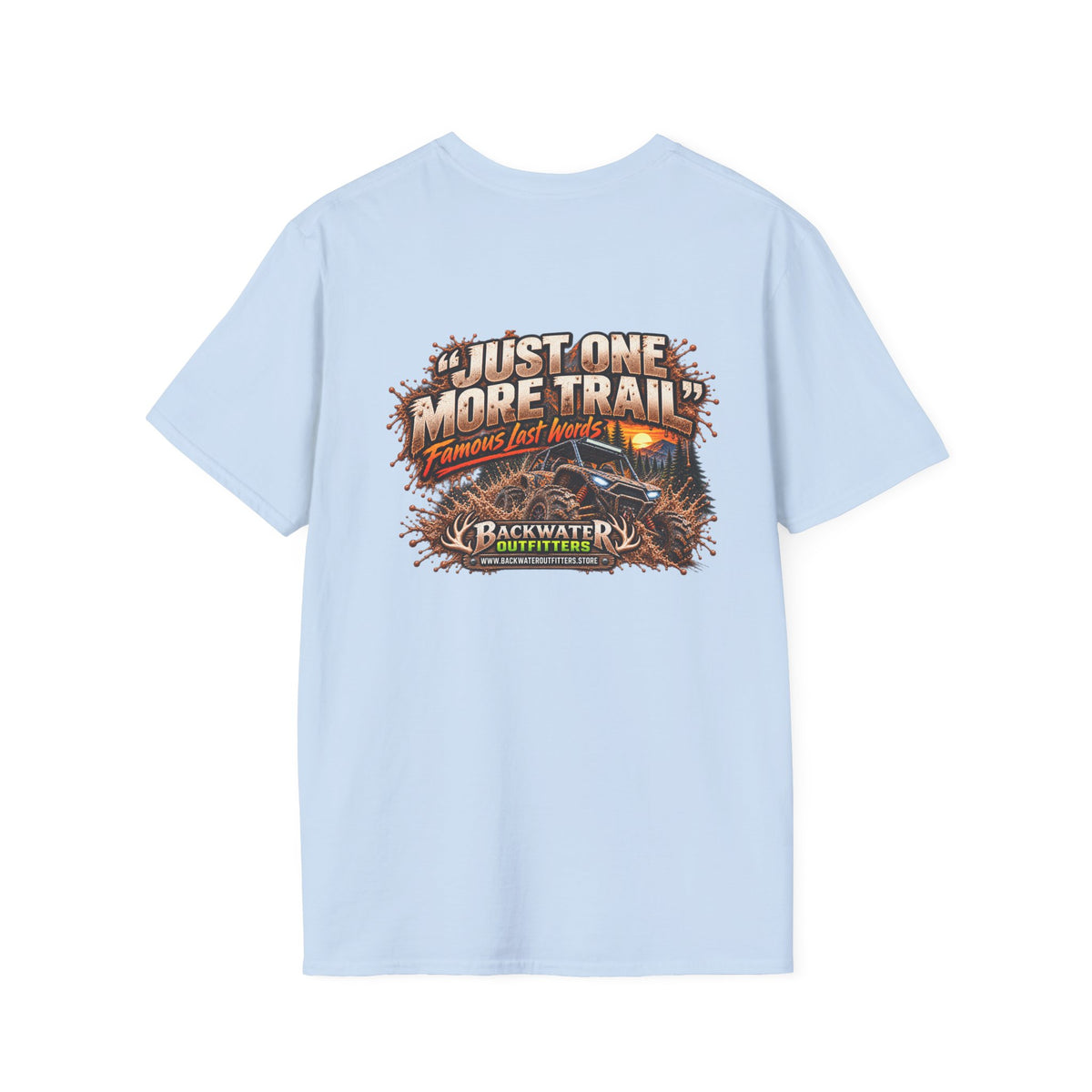 Buggy Backwater Outfitters Just One More Trail Trail T Shirt