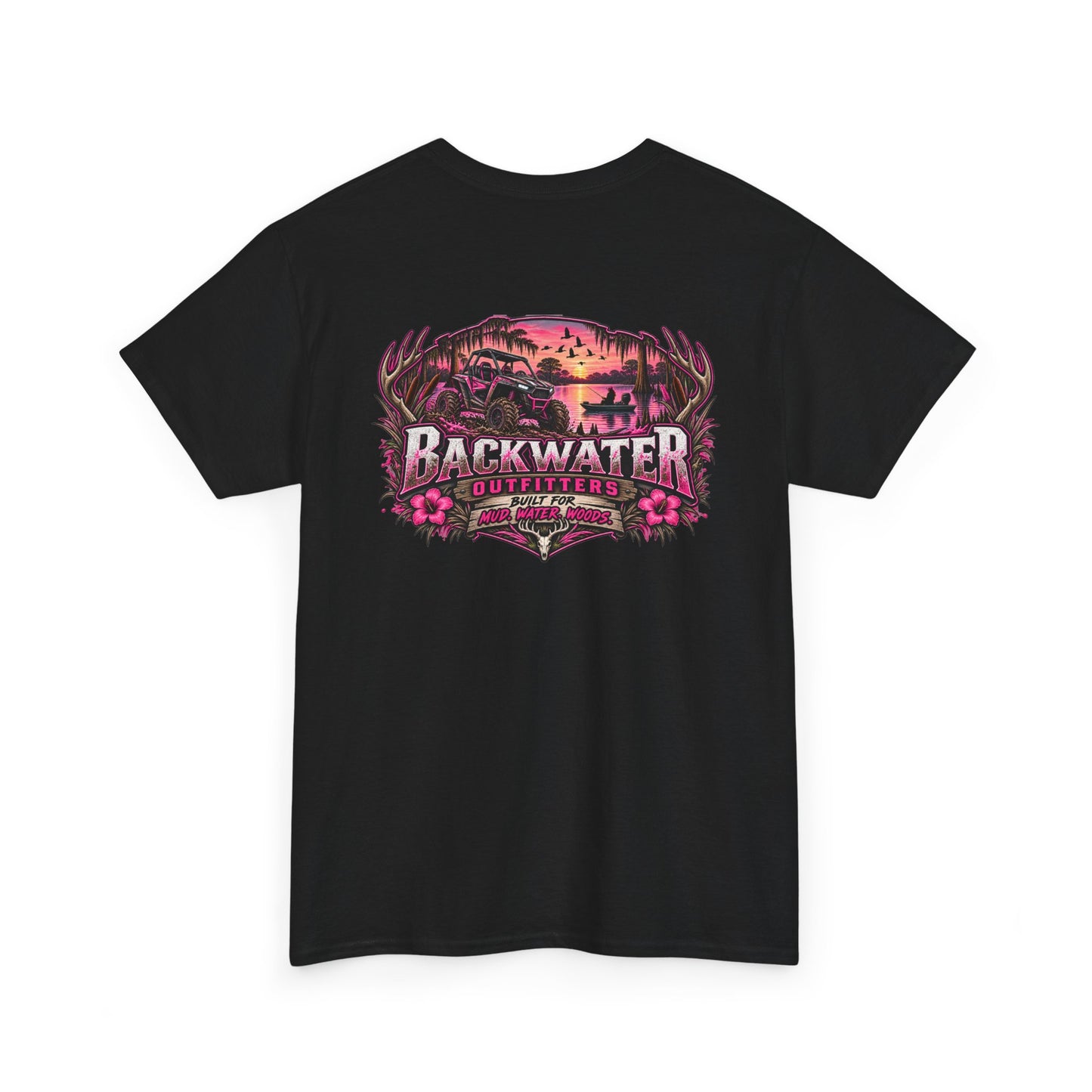 Backwater Sunset Tee — Coastal Fishing & Outdoors Graphic T-Shirt