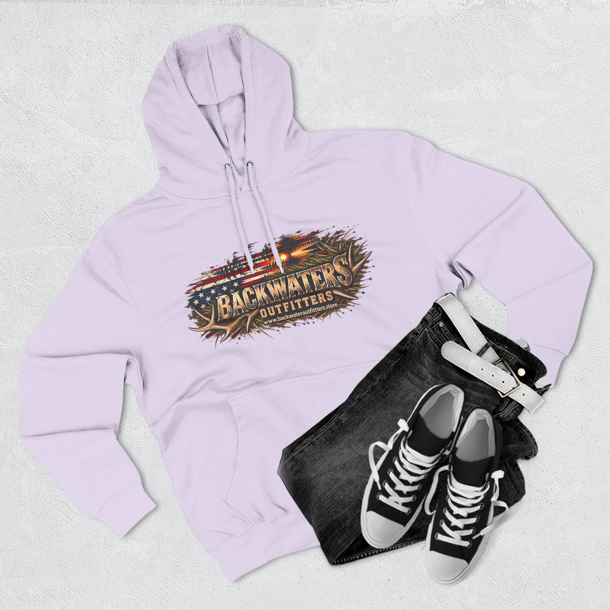 Backwater Outfitters “I Wasn’t Born to Fit In” Outdoor Hoodie