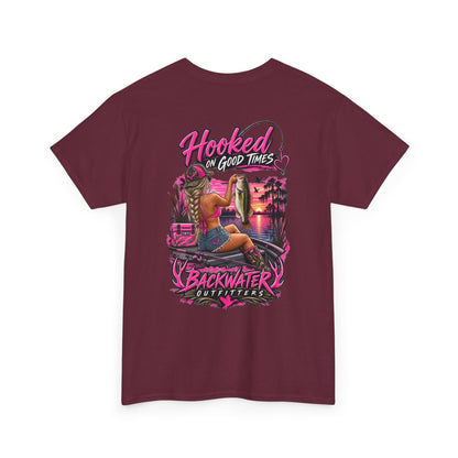 Backwater Outfitters "Hooked on Good Times" Graphic Tee