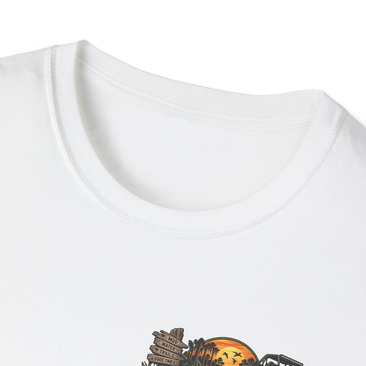 Simply Backwater Outfitters Fishing Tee – Sunset Swamp Outdoor Shirt Printify