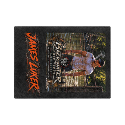 Backwater Outfitters James Luker Velveteen Microfiber Blanket Printify