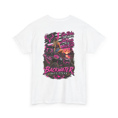 Backwater Bayou Graphic Tee — "Backwater Buttwhips" Outdoor Fishing & Hunting Shirt
