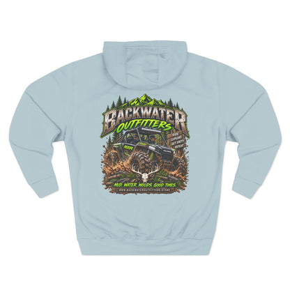 Backwater Outfitters Hoodie — Off‑Road Adventure Fleece Pullover