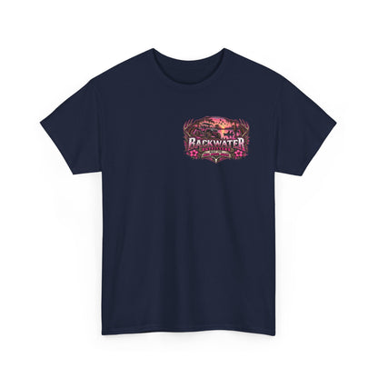 Backwater Outfitters Hunting Graphic Tee — "Born to Hunt, Forced to Work"