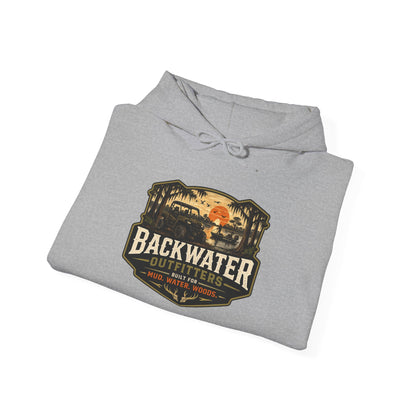 Backwater Outfitters Hoodie — Outdoor Off-Road Graphic Pullover