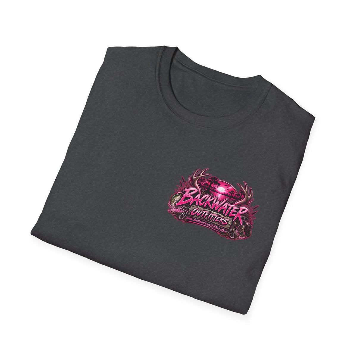 Women Backwater Outfitters "Pretty Tough" Fishing T-Shirt Printify