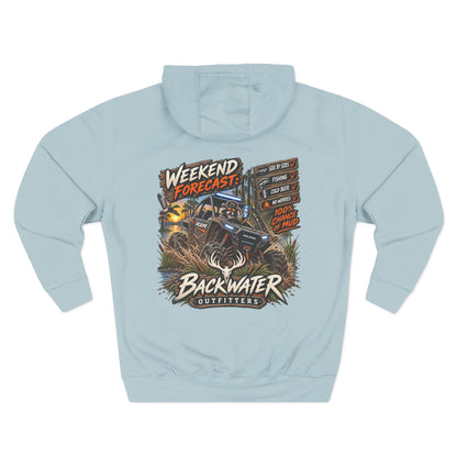 Backwater Outfitters "Weekend Forecast" Off-Road Hoodie — ATV Mud Riding Graphic Hoodie