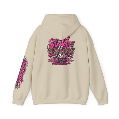 Backwater 'Wild At Heart' Hoodie – Outdoors Adventure Pullover Printify