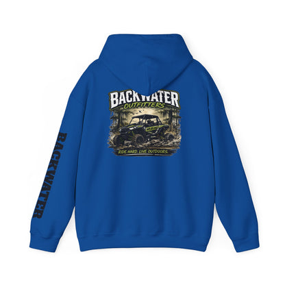 Backwater Outfitters Hoodie — Outdoor Off-Road Graphic Pullover Printify