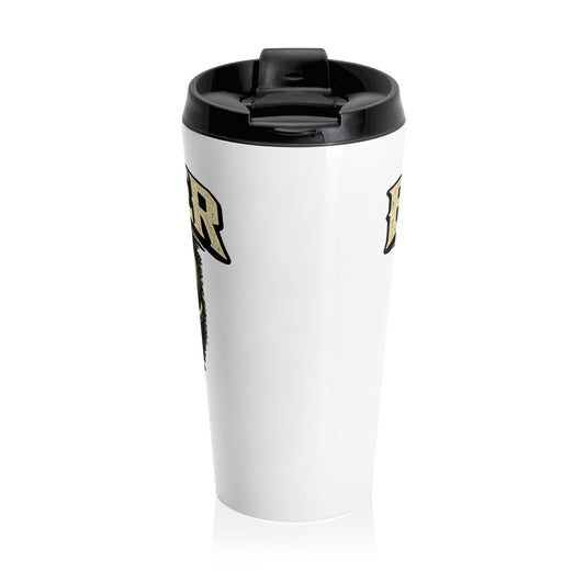 Backwater Outfitters Stainless Steel Travel Mug — Hunting Antler Skull Design
