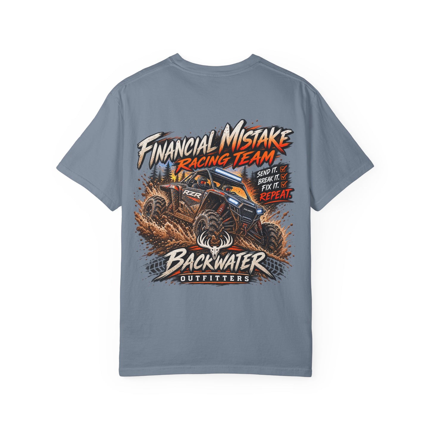 Backwater Outfitters "Financial Mistake Racing Team" T-Shirt