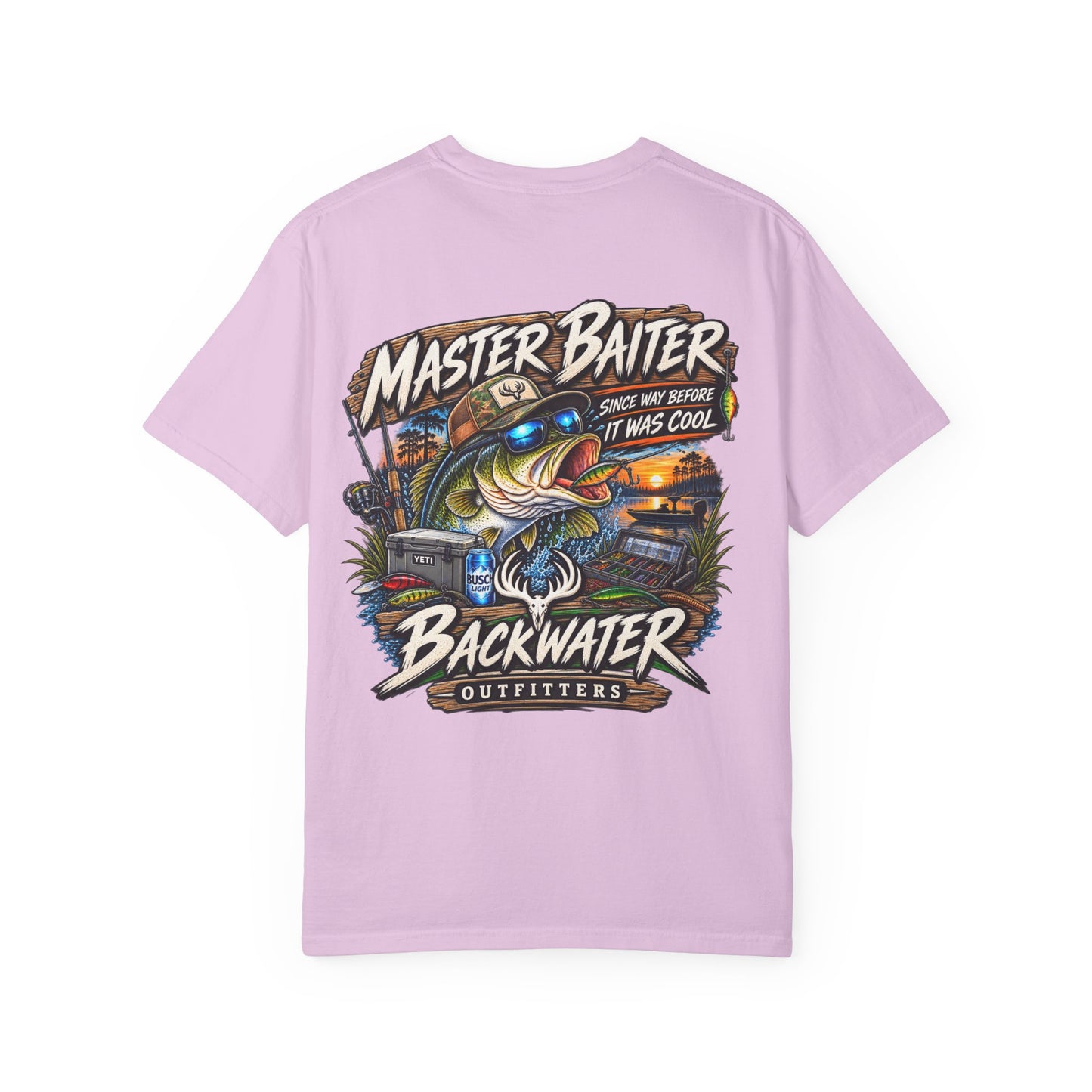 Master Baiter Backwater Outfitters Fishing T-Shirt