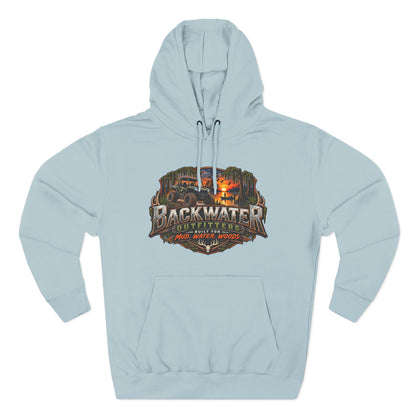 Backwater Outfitters Deer Sunset Hoodie — Hunting Outdoor Graphic Hoodie Printify