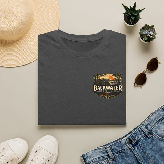 Backwater Fishing T-Shirt — Vintage Swamp Gator Design