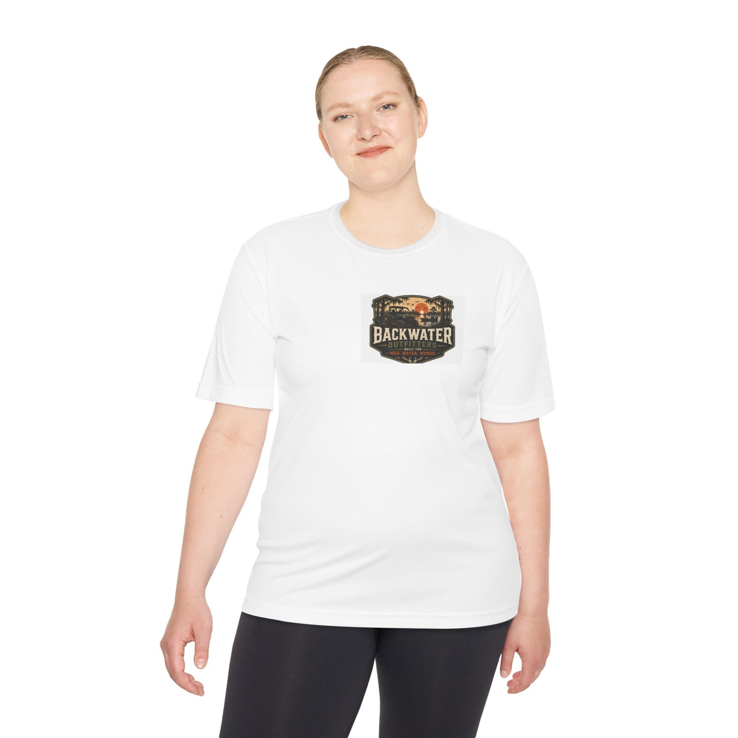 Backwater Outfitters "Dirty Tires Good Times" Moisture-Wicking Tee