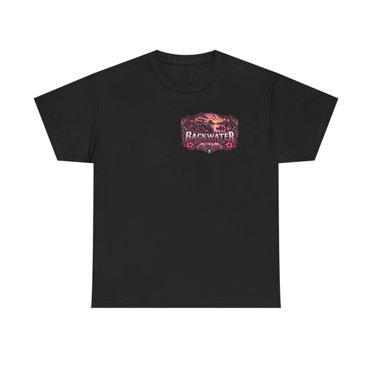 Backwater Outfitters Hunting Graphic Tee — "Born to Hunt, Forced to Work"