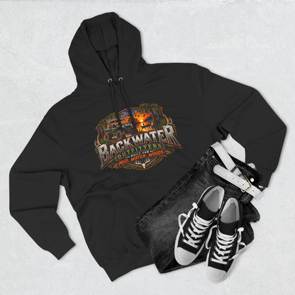 Backwater Outfitters Fishing Hoodie — "Master Baiter" Graphic Pullover
