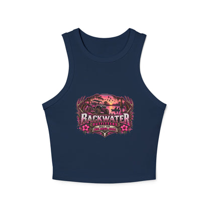 Backwater Hooked Tank Top — Women's Fishing Racerback Graphic